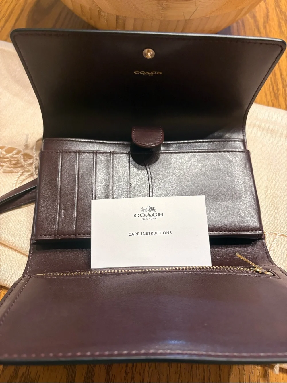 Coach smooth leather